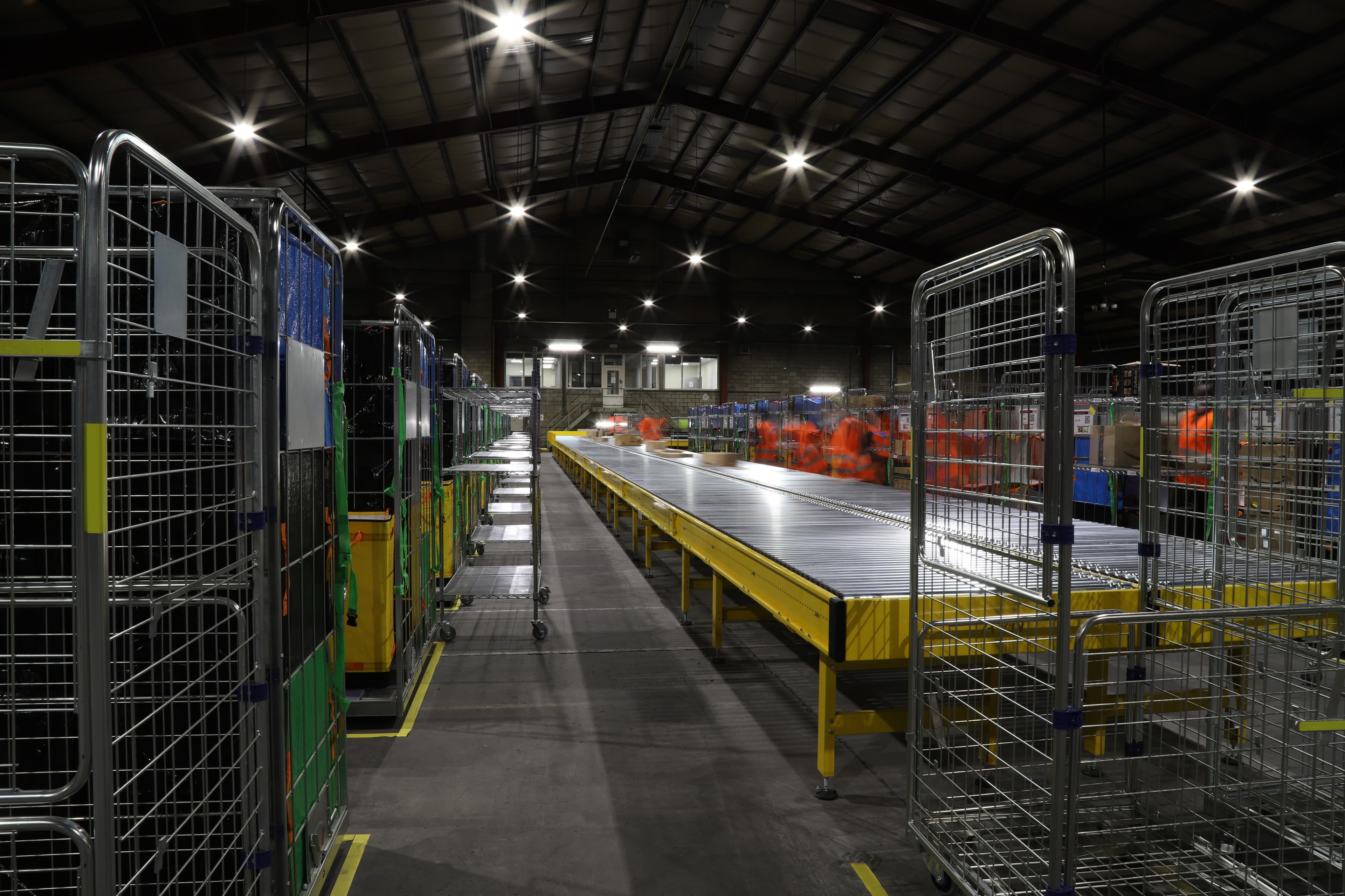 Amazon warehouse background